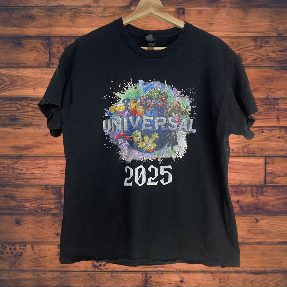 5 for $25🔥Gildan‎ Universal 2025 Black Heavy-Cotton T-Shirt Large